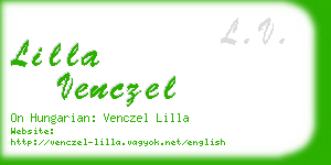 lilla venczel business card